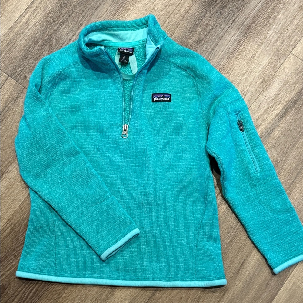 Children’s size XS (5-6) Patagonia Turquoise Fleece Pullover